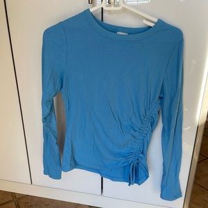 Blue long sleeve top